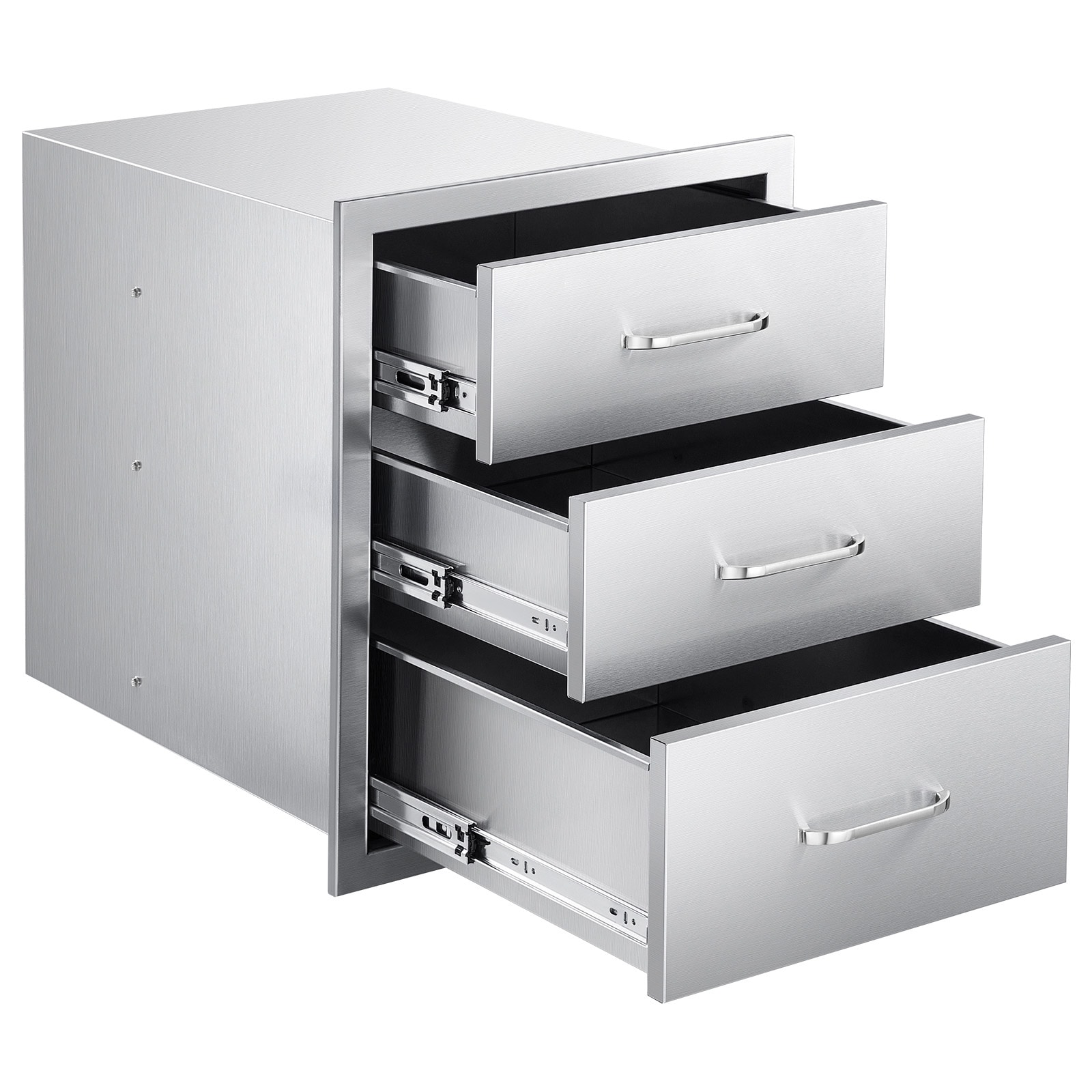 Triple-access Stainless Steel Bbq Kitchen Drawers For Outdoor Grill_voghion.com